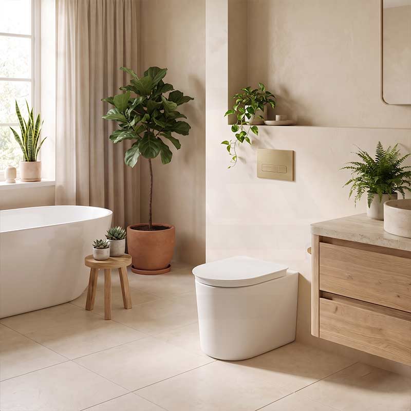 RAK Valet Rimless Wall-Faced Pan with Soft Close Seat 560x363x420mm - Gloss White/Matt White