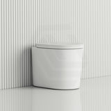 RAK Valet Rimless Wall-Faced Pan with Soft Close Seat 560x363x420mm - Gloss White/Matt White
