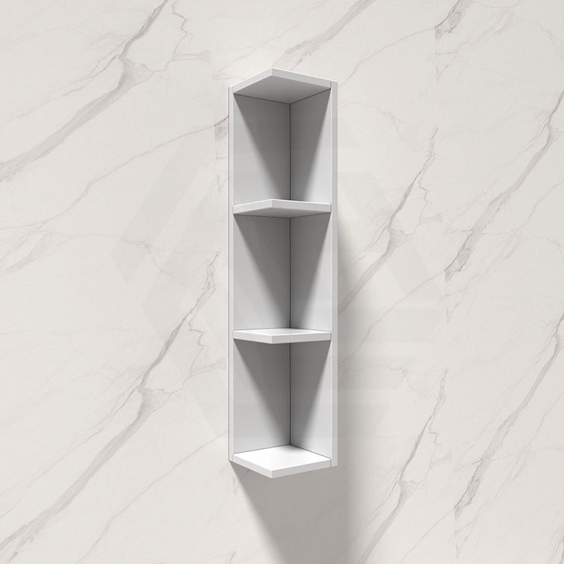 Fienza Gloss White MDF Board Side Shelf for Shaving Cabinet