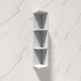 Fienza Gloss White MDF Board Side Shelf for Shaving Cabinet