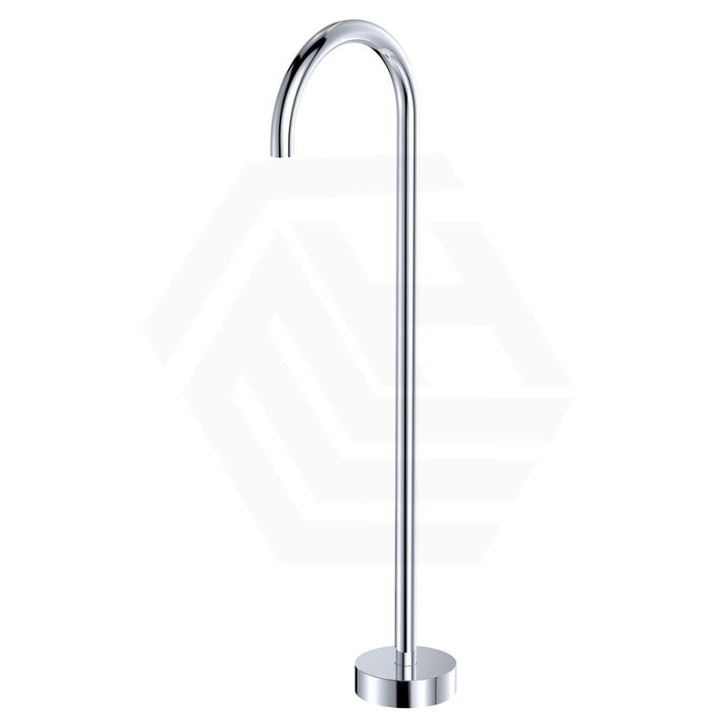 Fienza Kaya Floor Mounted Gooseneck Bath Spout Brass Outlet Variant Colour Available