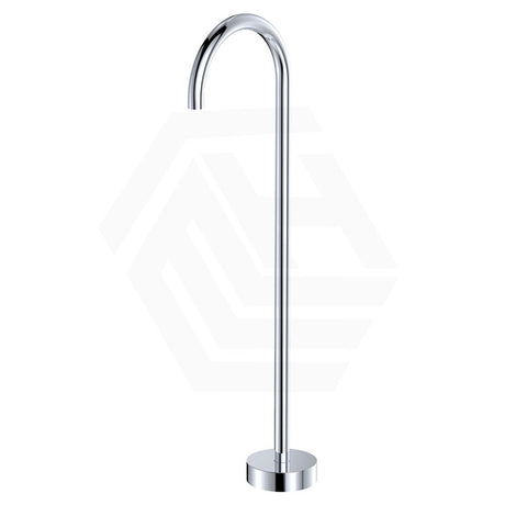 Fienza Kaya Floor Mounted Gooseneck Bath Spout Brass Outlet Variant Colour Available