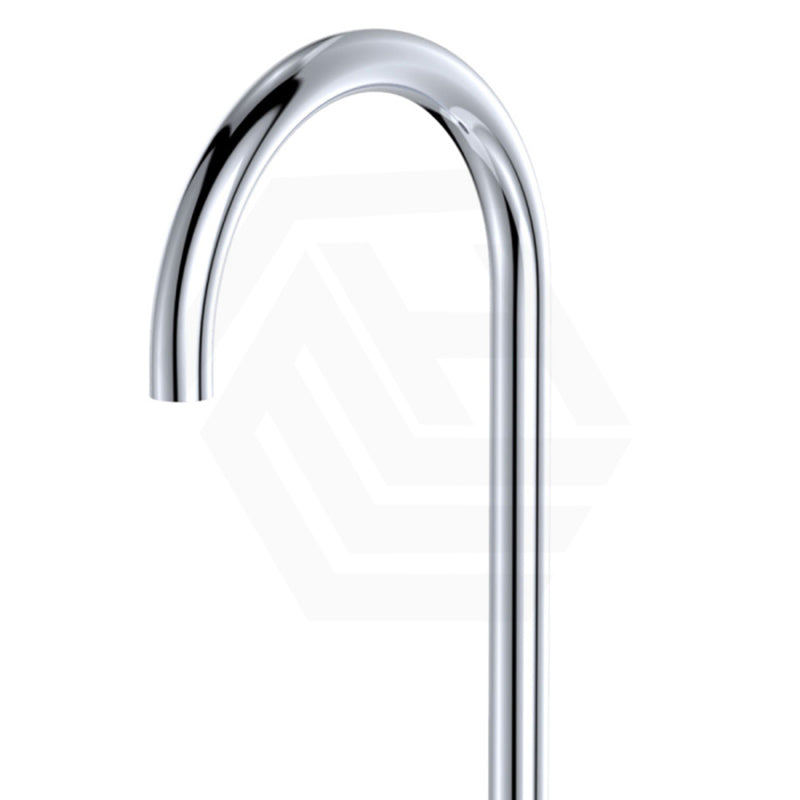 Fienza Kaya Floor Mounted Gooseneck Bath Spout Brass Outlet Variant Colour Available