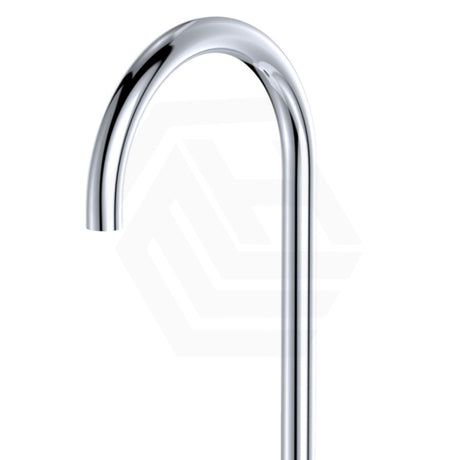 Fienza Kaya Floor Mounted Gooseneck Bath Spout Brass Outlet Variant Colour Available