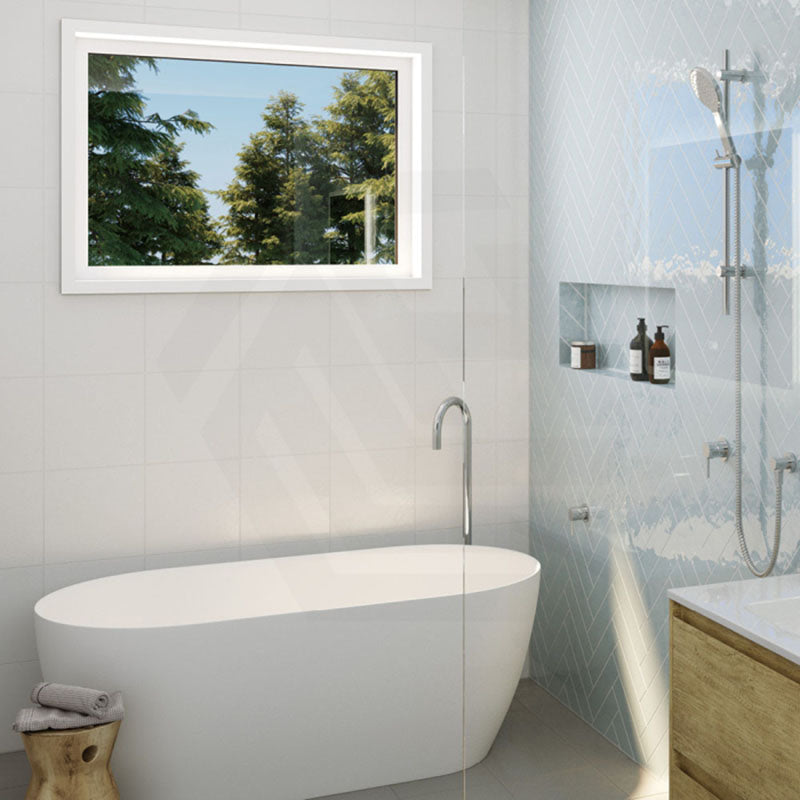 Fienza Kaya Floor Mounted Gooseneck Bath Spout Brass Outlet Variant Colour Available