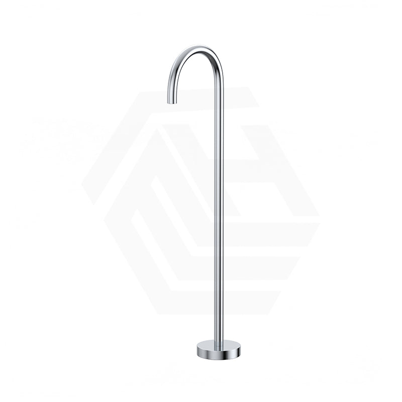Fienza Kaya Floor Mounted Gooseneck Bath Spout Brass Outlet Variant Colour Available