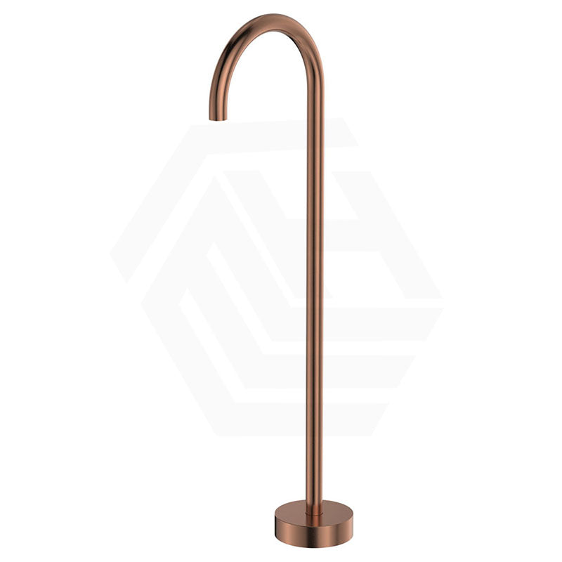 Fienza Kaya Floor Mounted Gooseneck Bath Spout Brass Outlet Variant Colour Available