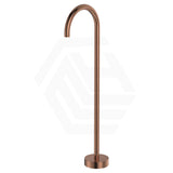 Fienza Kaya Floor Mounted Gooseneck Bath Spout Brass Outlet Variant Colour Available