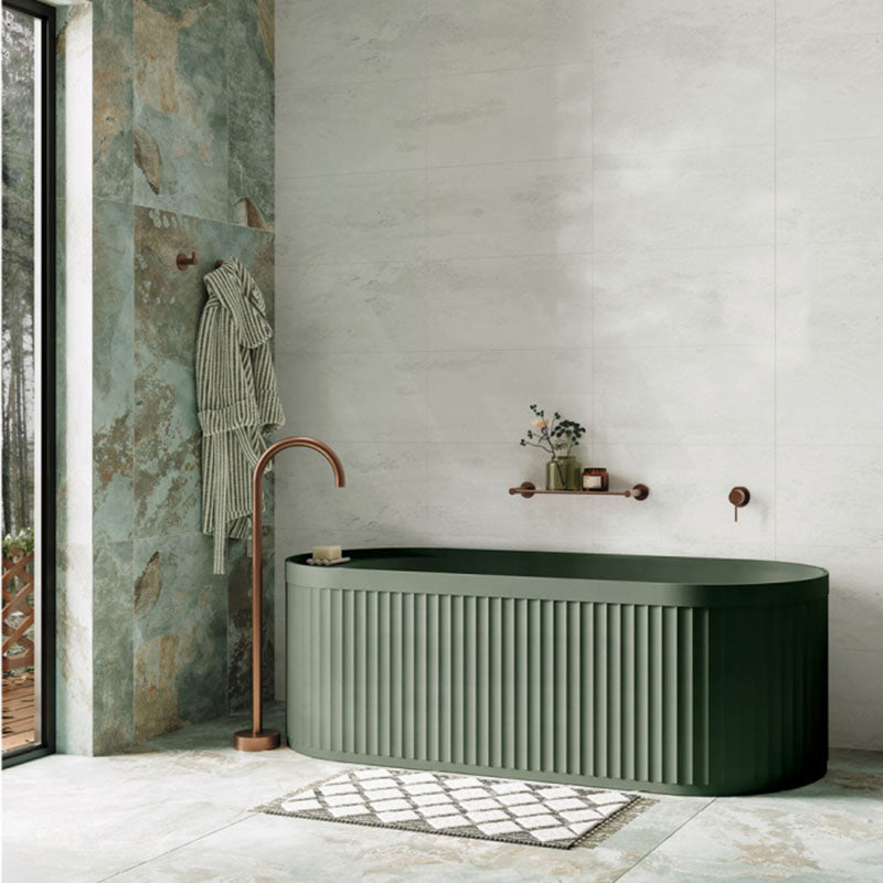 Fienza Kaya Floor Mounted Gooseneck Bath Spout Brass Outlet Variant Colour Available