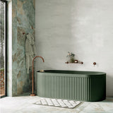 Fienza Kaya Floor Mounted Gooseneck Bath Spout Brass Outlet Variant Colour Available