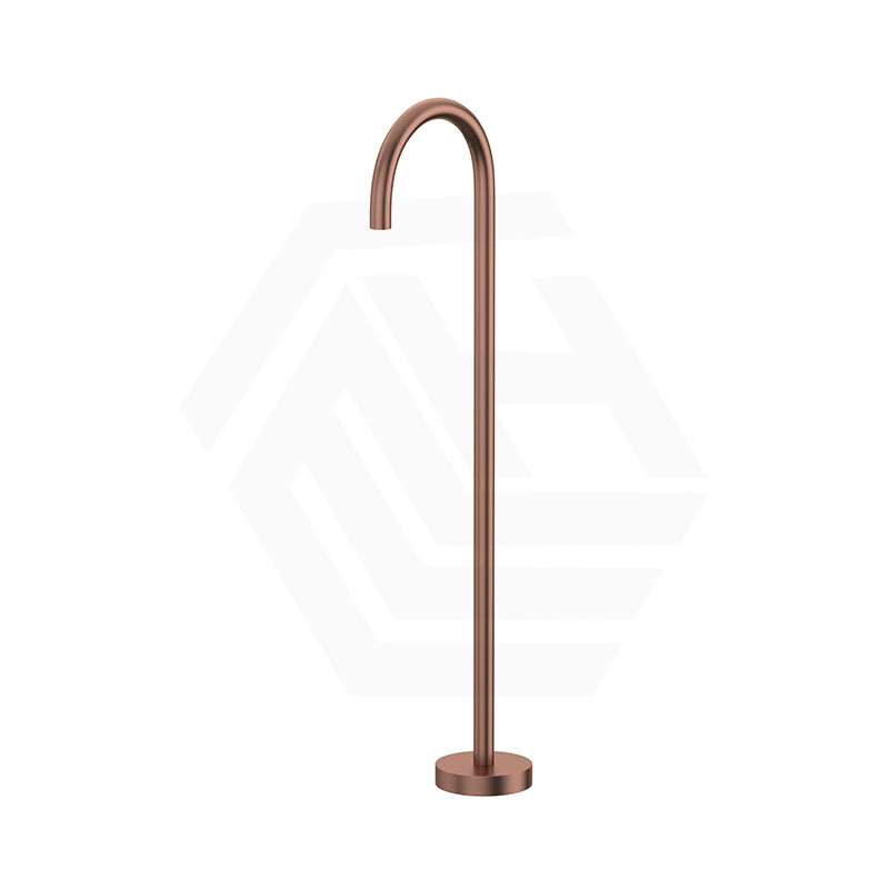 Fienza Kaya Floor Mounted Gooseneck Bath Spout Brass Outlet Variant Colour Available