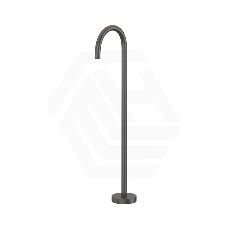 Fienza Kaya Floor Mounted Gooseneck Bath Spout Brass Outlet Variant Colour Available