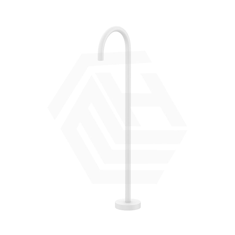 Fienza Kaya Floor Mounted Gooseneck Bath Spout Brass Outlet Variant Colour Available
