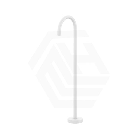 Fienza Kaya Floor Mounted Gooseneck Bath Spout Brass Outlet Variant Colour Available