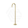 Fienza Kaya Floor Mounted Gooseneck Bath Spout Brass Outlet Variant Colour Available