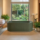 Fienza Minka Solid Surface Freestanding Bathtub Oval With Overflow 1700mm - Variant Colour