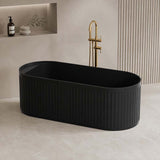 Fienza Minka Solid Surface Freestanding Bathtub Oval With Overflow 1700mm - Variant Colour