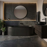 Fienza Minka Solid Surface Freestanding Bathtub Oval With Overflow 1700mm - Variant Colour