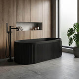 Fienza Minka Solid Surface Freestanding Bathtub Oval With Overflow 1700mm - Variant Colour