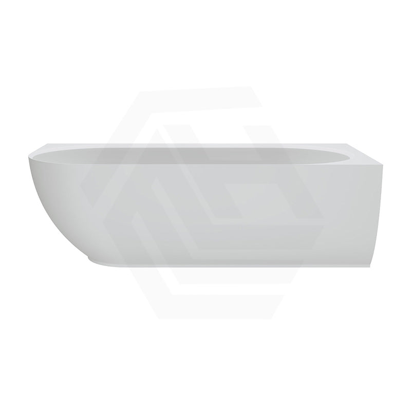 Matta Solid Surface Corner Bathtub with Overflow - MyHomeware