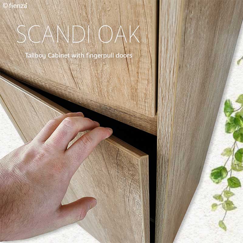 Fienza 350x350x1400mm Edge Wall-Hung Tall Boy Cabinet Variant Colour Available