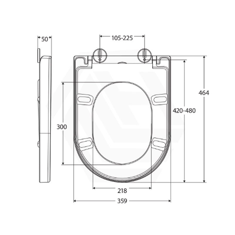 Fienza Universal Toilet Seat UF Soft Close Variant Colour Available