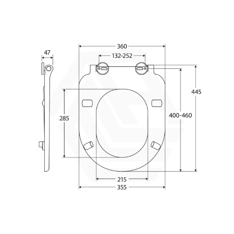 Fienza Delta Care Toilet Seat UF Anti-Lateral Variant Colour Available