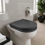 Fienza Empire UF Soft Close Toilet Seat 425x363x49mm - Gloss White/Gloss Grey