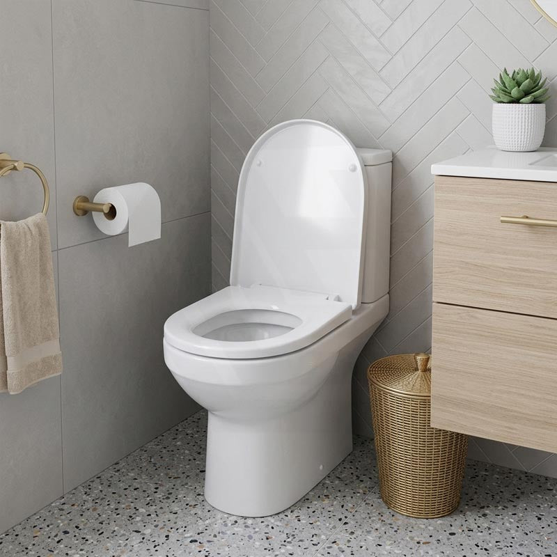 Fienza Empire UF Soft Close Toilet Seat 425x363x49mm - Gloss White/Gloss Grey