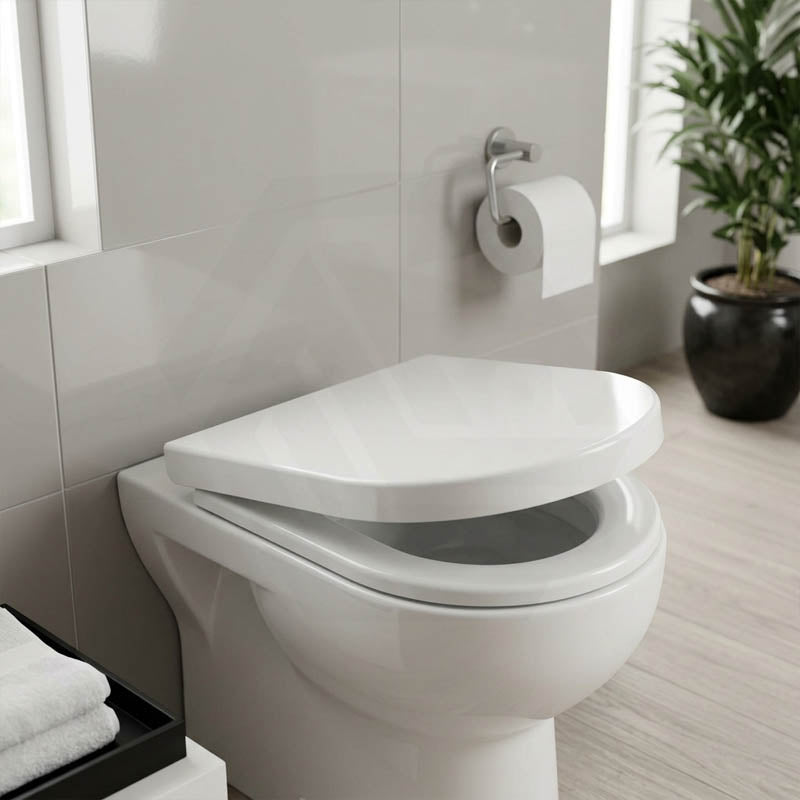 Fienza Empire UF Soft Close Toilet Seat 425x363x49mm - Gloss White/Gloss Grey