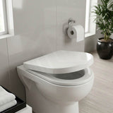 Fienza Empire UF Soft Close Toilet Seat 425x363x49mm - Gloss White/Gloss Grey