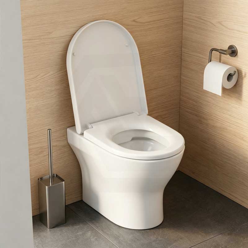 Fienza Empire UF Soft Close Toilet Seat 425x363x49mm - Gloss White/Gloss Grey