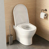 Fienza Empire UF Soft Close Toilet Seat 425x363x49mm - Gloss White/Gloss Grey