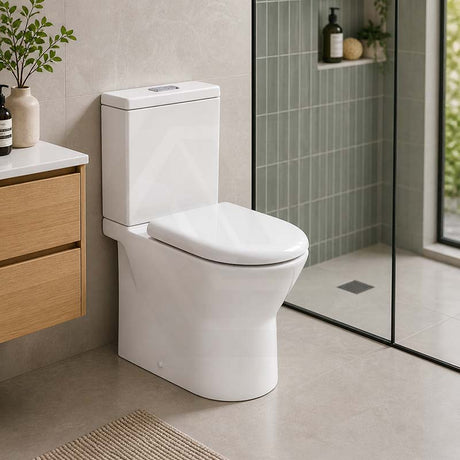 Fienza Compact Toilet Seat UF Soft Close - Gloss White