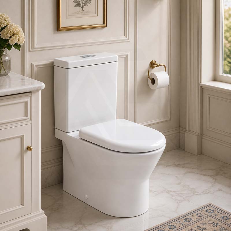 Fienza Compact Toilet Seat UF Soft Close - Gloss White