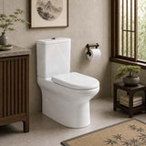 Fienza Compact Toilet Seat UF Soft Close - Gloss White