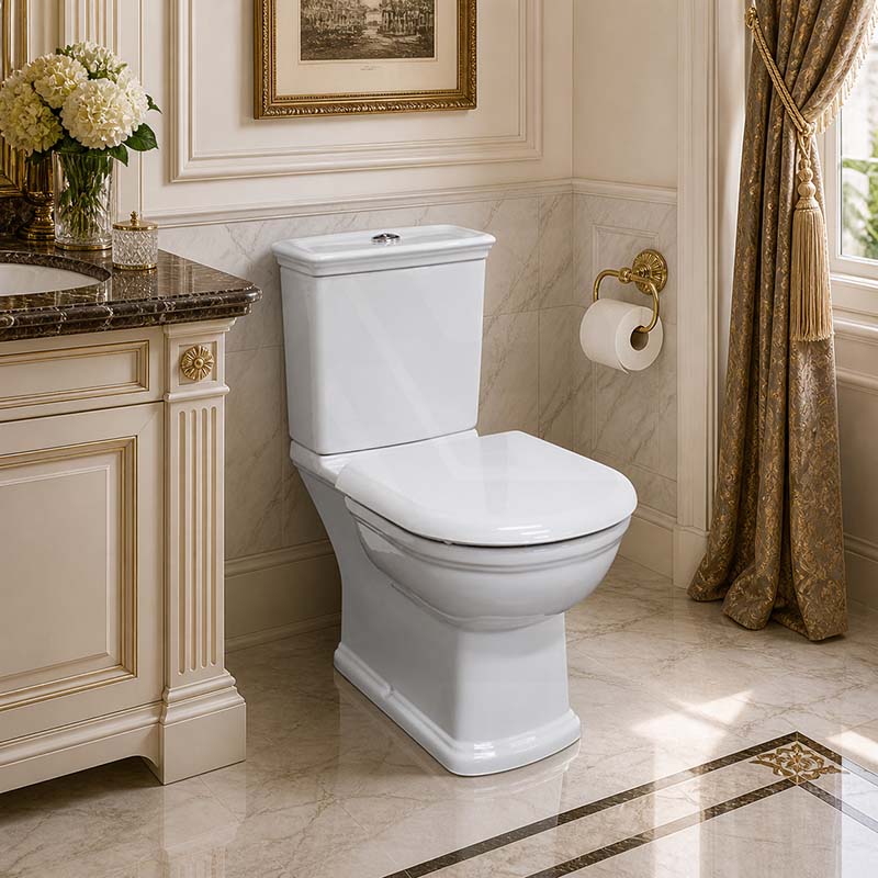 Fienza Compact Toilet Seat UF Soft Close - Gloss White