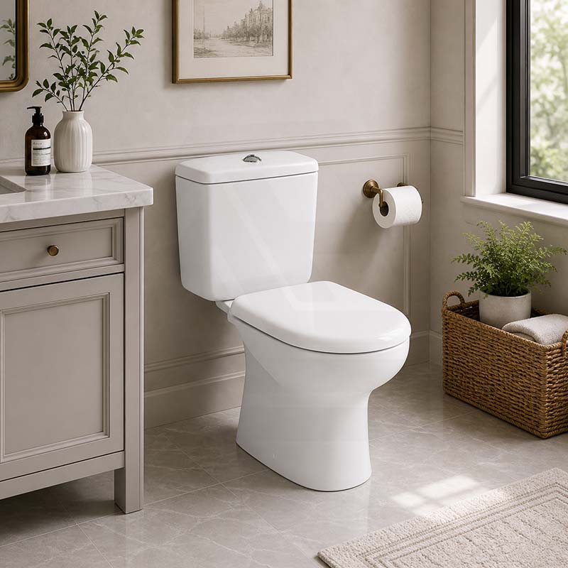 Fienza Compact Toilet Seat UF Soft Close - Gloss White