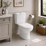 Fienza Compact Toilet Seat UF Soft Close - Gloss White