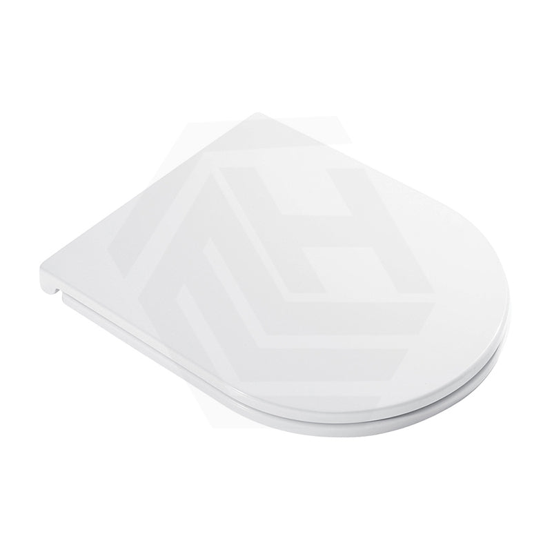 Fienza Koko UF Soft Close Slim Toilet Seat - Gloss White / Matt Black