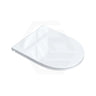 Fienza Koko UF Soft Close Slim Toilet Seat - Gloss White / Matt Black