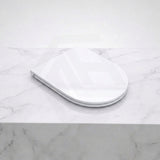 Fienza Koko UF Soft Close Slim Toilet Seat - Gloss White / Matt Black