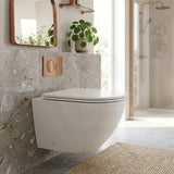Fienza Koko UF Soft Close Slim Toilet Seat - Gloss White / Matt Black