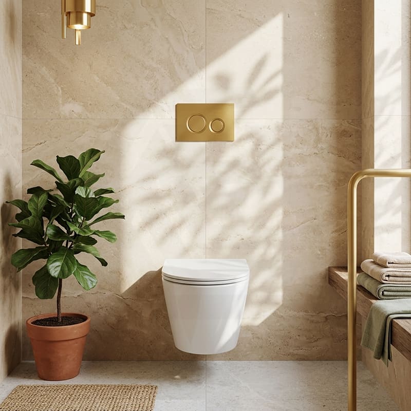 Fienza Koko UF Soft Close Slim Toilet Seat - Gloss White / Matt Black