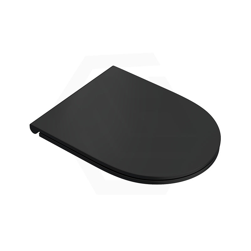 Fienza Koko UF Soft Close Slim Toilet Seat - Gloss White / Matt Black