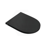 Fienza Koko UF Soft Close Slim Toilet Seat - Gloss White / Matt Black