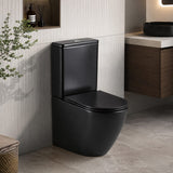 Fienza Koko UF Soft Close Slim Toilet Seat - Gloss White / Matt Black