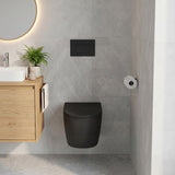 Fienza Koko UF Soft Close Slim Toilet Seat - Gloss White / Matt Black