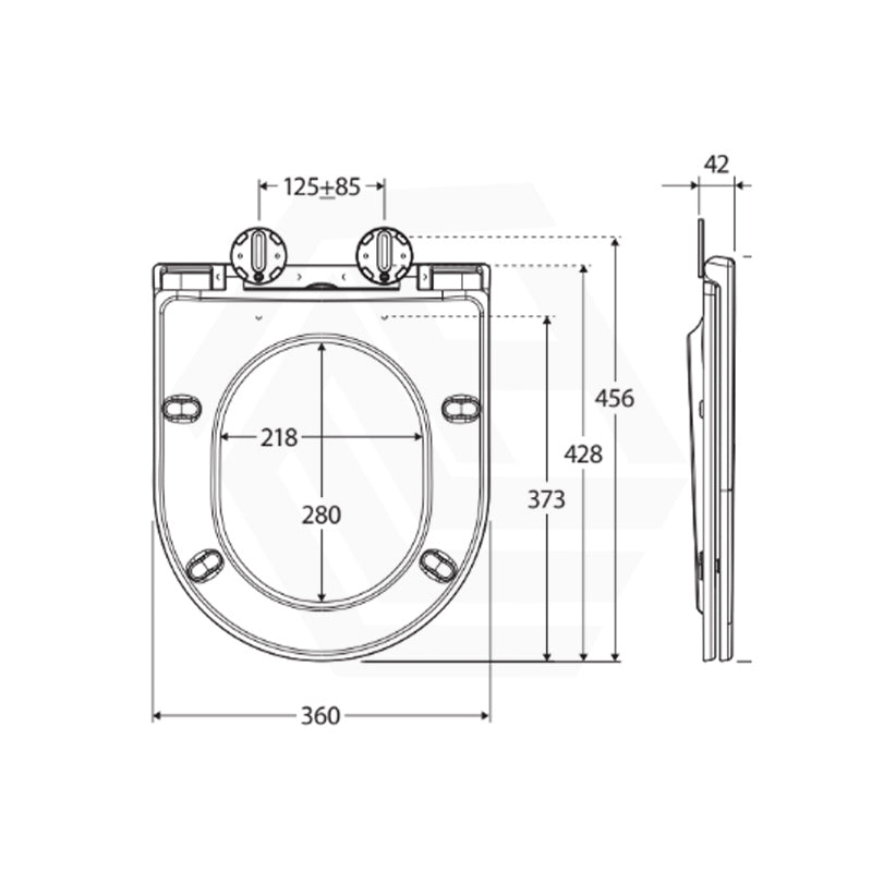 Fienza Slim Toilet Seat UF Soft close Variant Colour Available