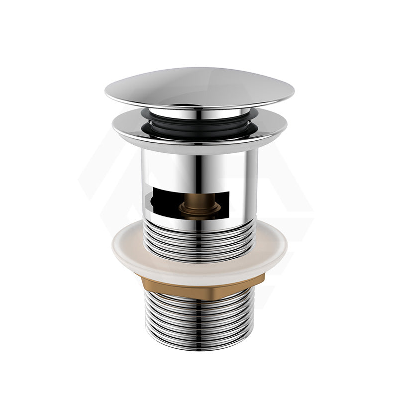 Fienza Brass Cap Pop-Up Waste 32mm with Overflow Chrome